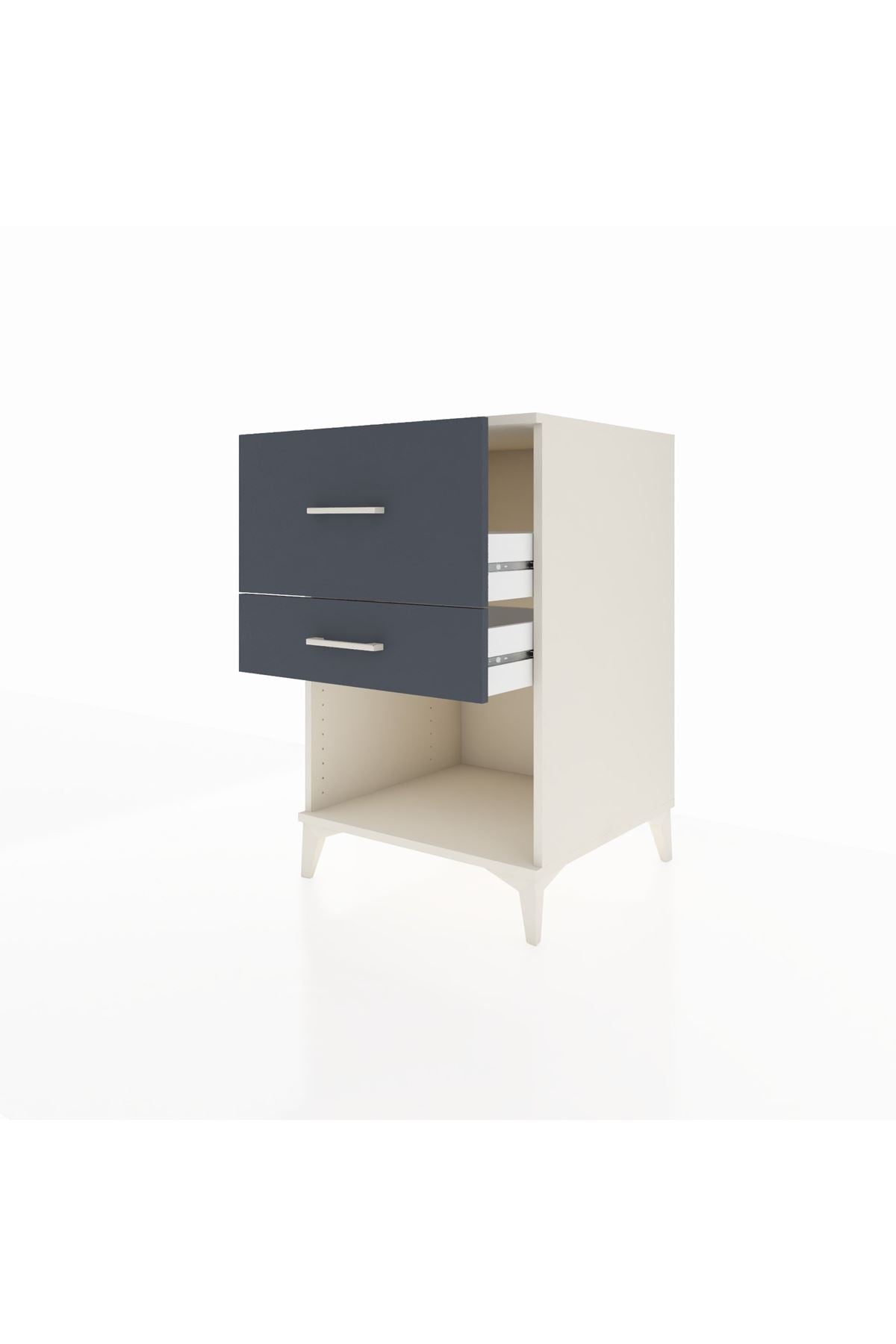 Kronos Komodin 2 Çekmeceli 60x59x96 Aytaşı-Antrasit