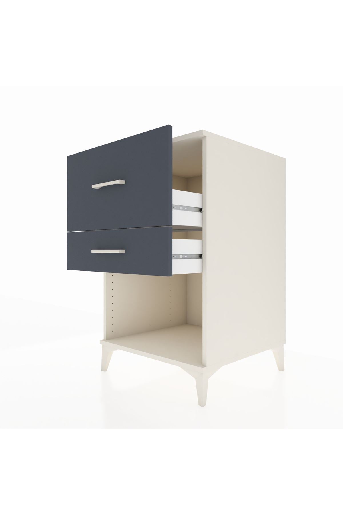 Kronos Komodin 2 Çekmeceli 60x59x96 Aytaşı-Antrasit
