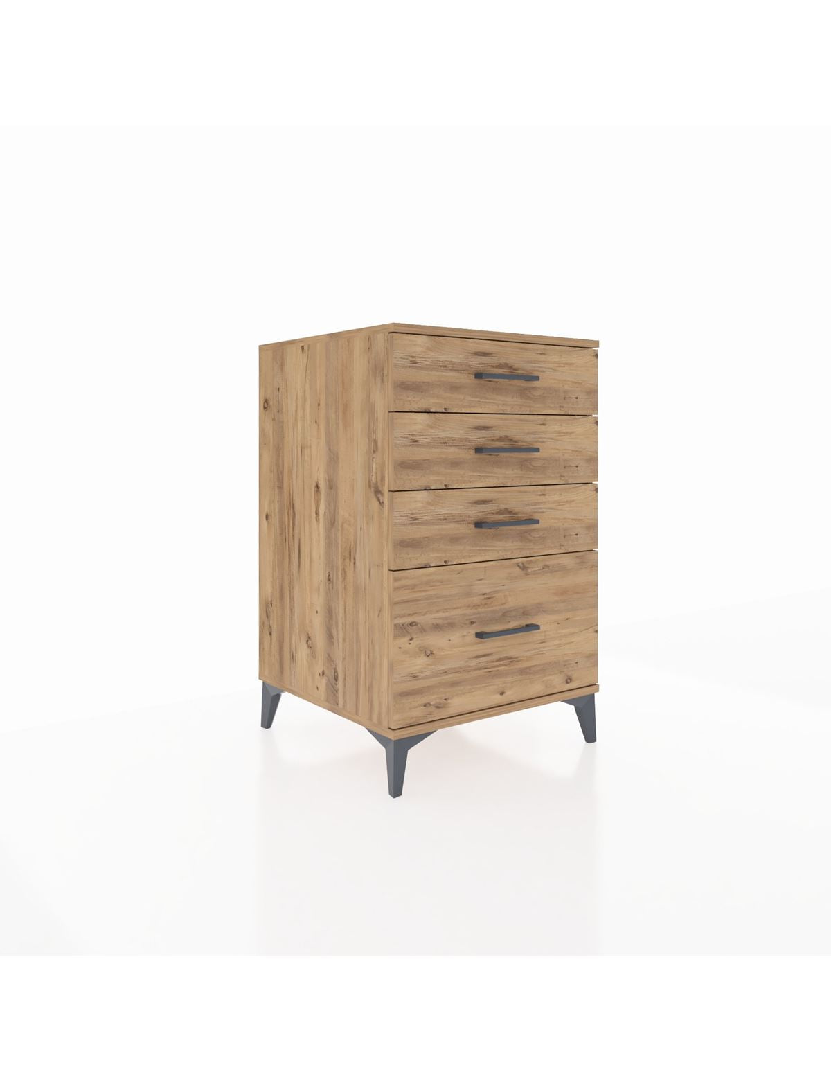 Kronos Komodin 4 Çekmeceli 60x59x96 Çam-Çam