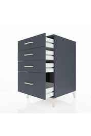 Kronos Komodin 4 Çekmeceli 60x59x96 Antrasit-Antrasit