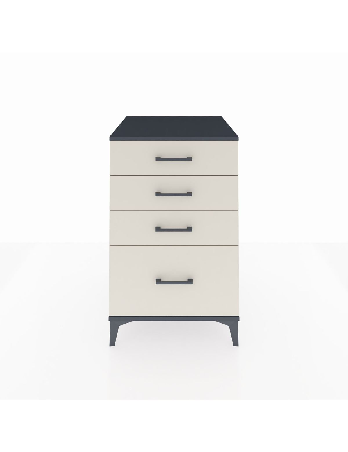 Kronos Komodin 4 Çekmeceli 60x59x96 Antrasit-Aytaşı