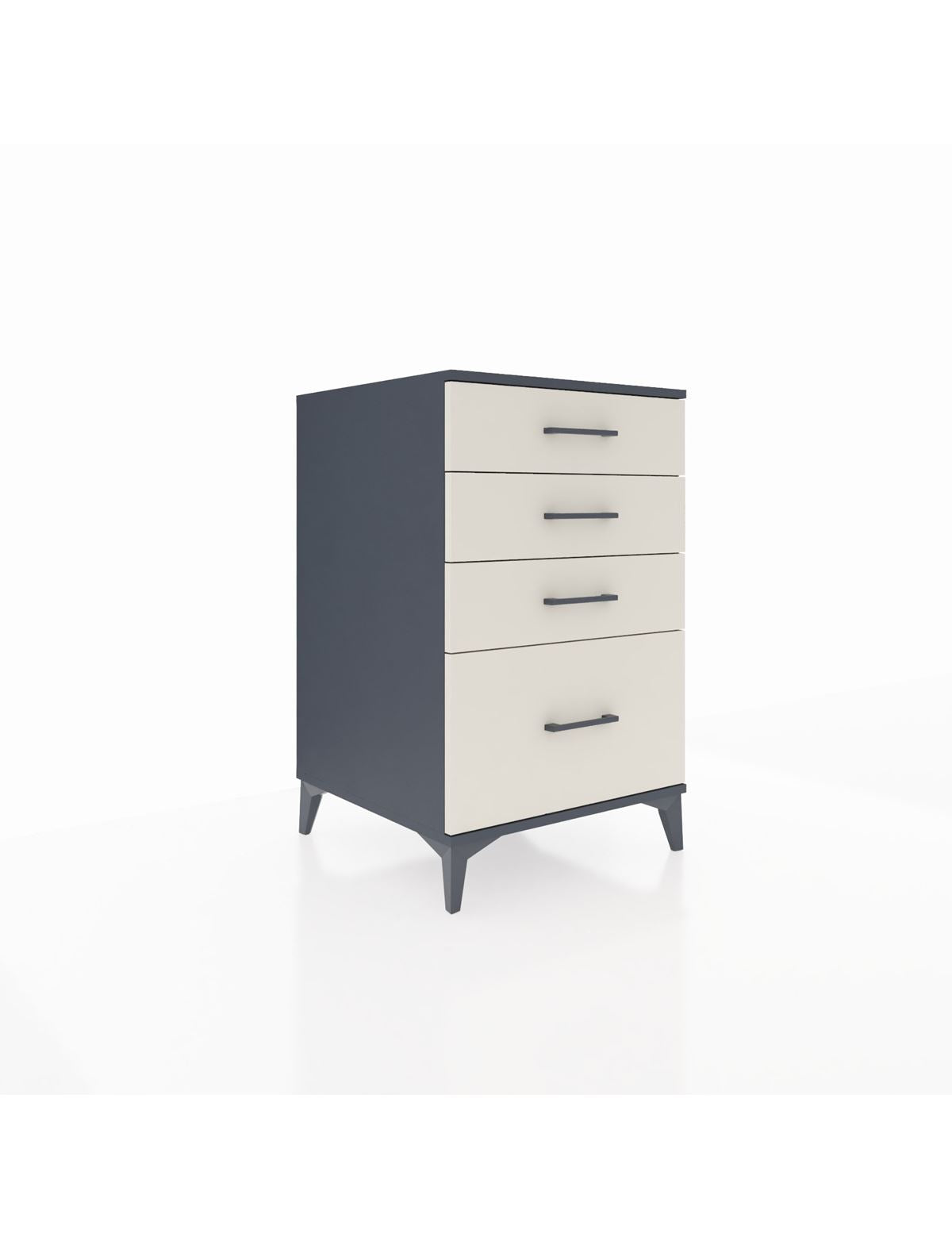 Kronos Komodin 4 Çekmeceli 60x59x96 Antrasit-Aytaşı