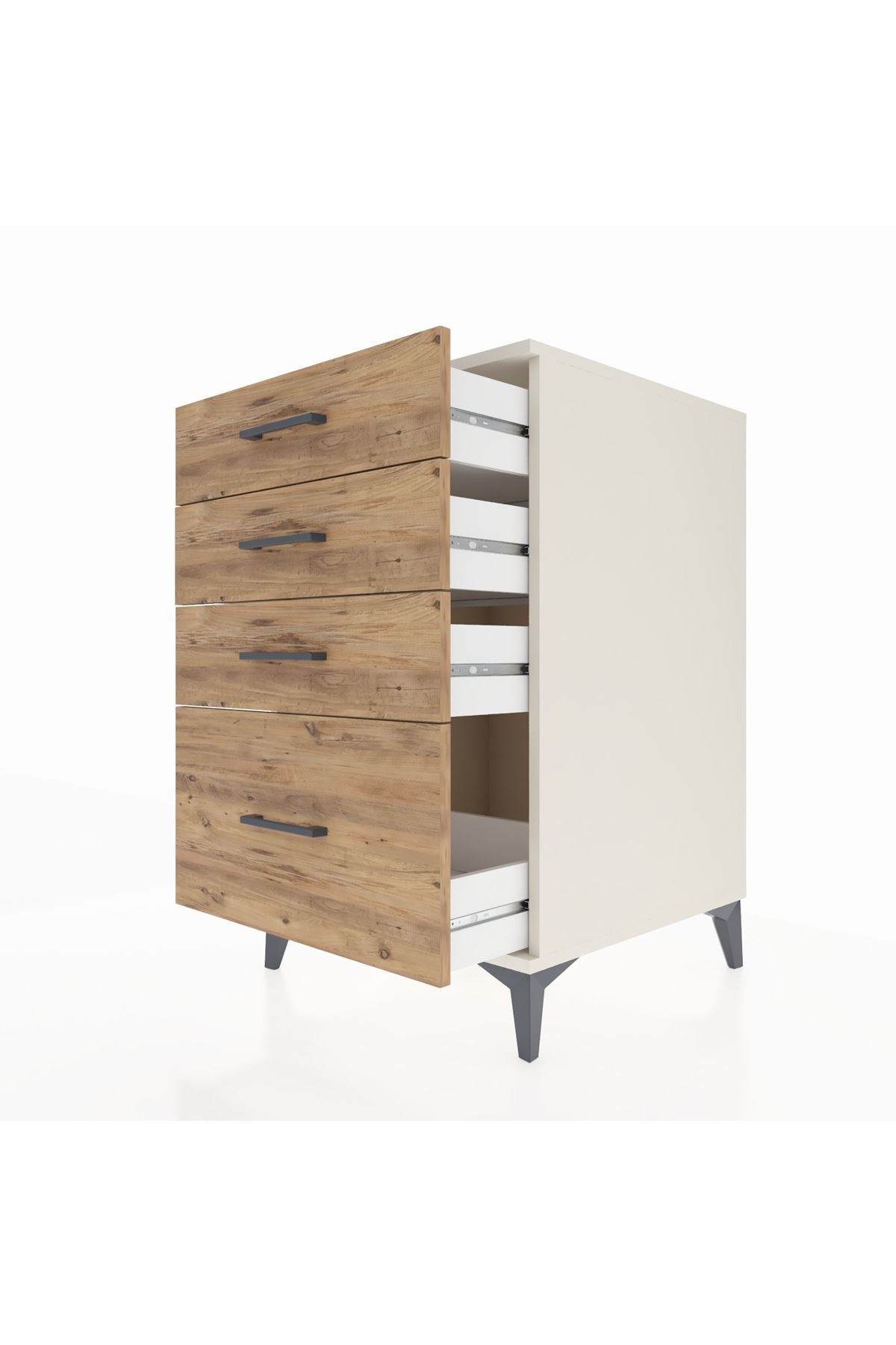 Kronos Komodin 4 Çekmeceli 60x59x96 Aytaşı-Çam