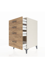 Kronos Komodin 4 Çekmeceli 60x59x96 Aytaşı-Çam