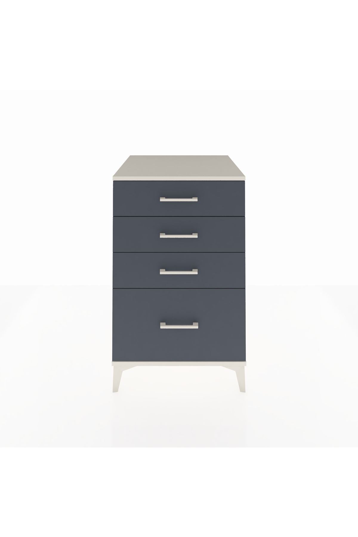 Kronos Komodin 4 Çekmeceli 60x59x96 Aytaşı-Antrasit