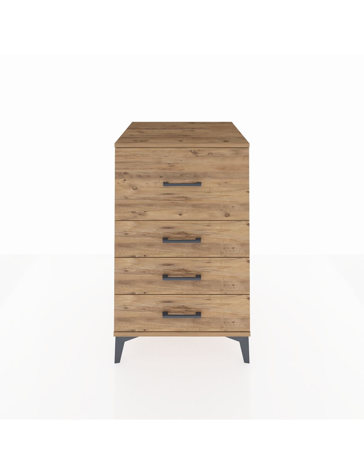 Kronos Komodin 4 Çekmeceli 60x59x96 Çam-Çam