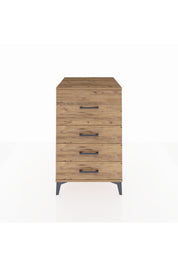 Kronos Komodin 4 Çekmeceli 60x59x96 Çam-Çam
