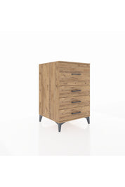 Kronos Komodin 4 Çekmeceli 60x59x96 Çam-Çam