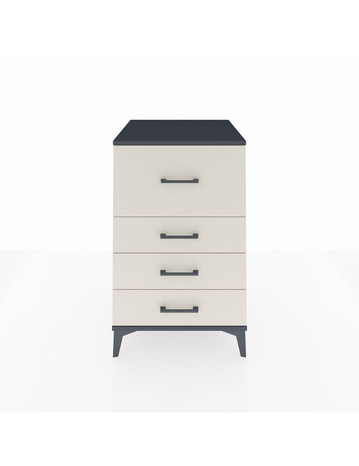 Kronos Komodin 4 Çekmeceli 60x59x96 Antrasit-Aytaşı