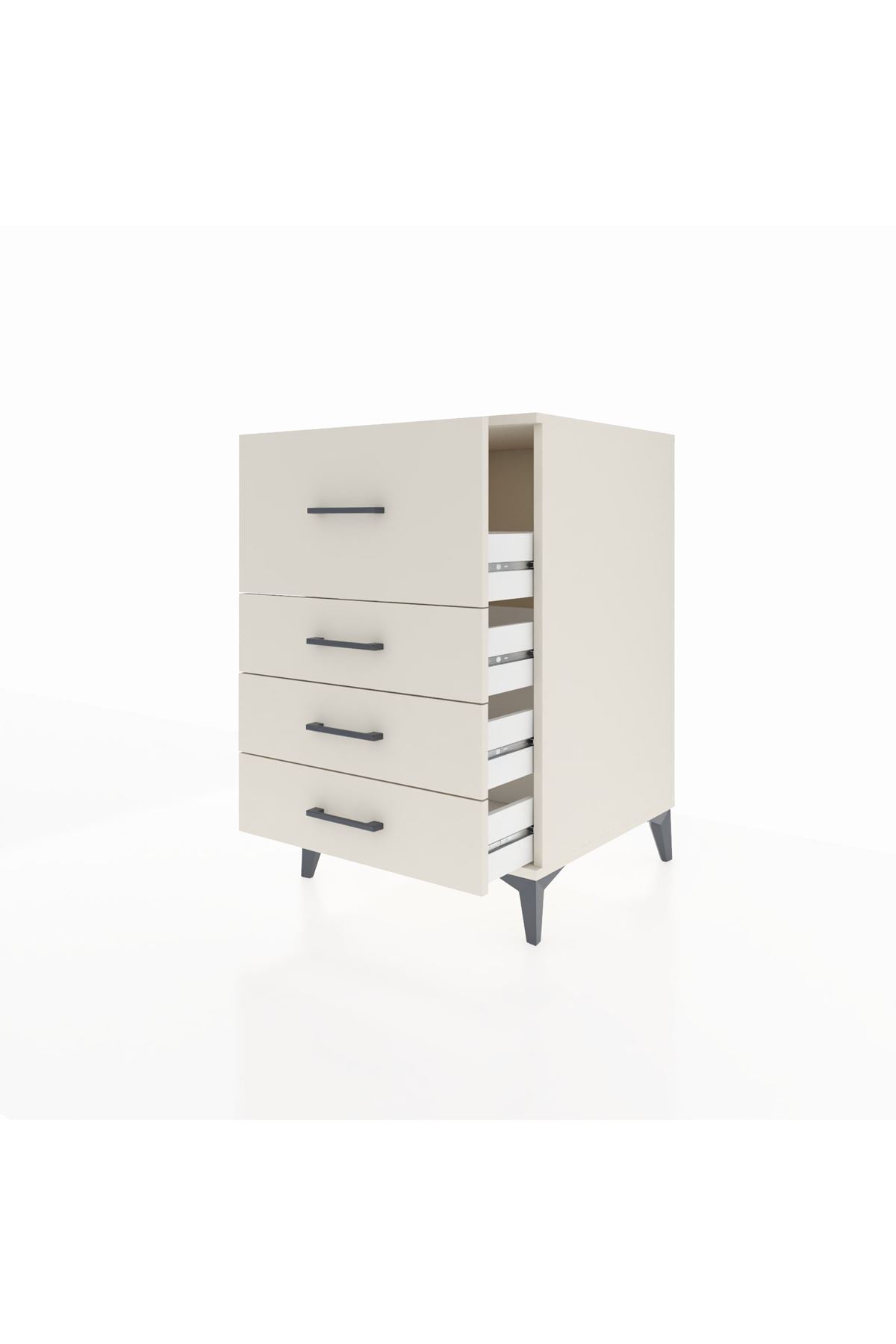 Kronos Komodin 4 Çekmeceli 60x59x96 Aytaşı-Aytaşı