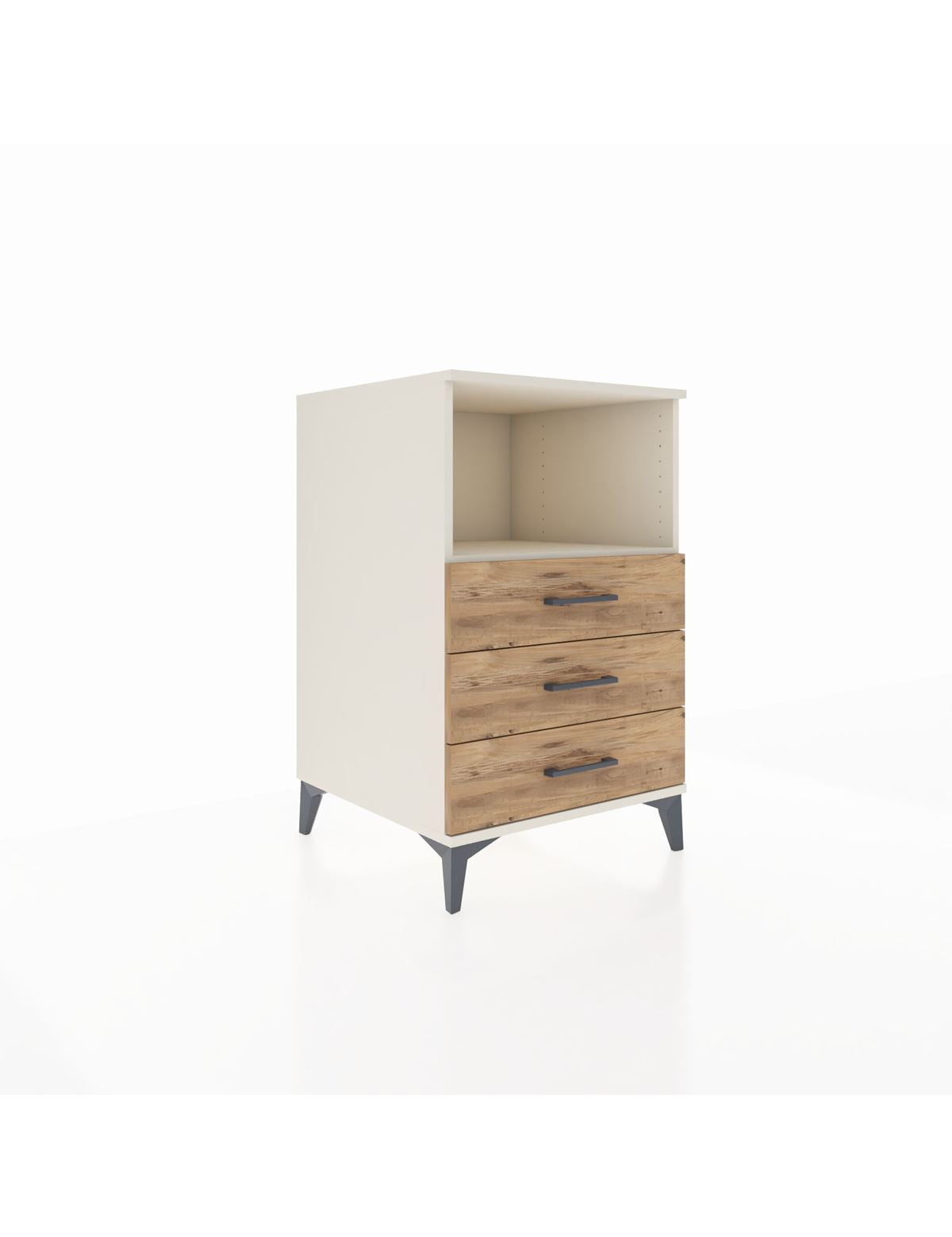 Kronos Komodin Tek Raflı 3 Çekmeceli 60x59x96 Aytaşı-Çam