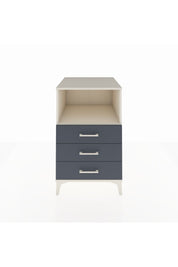 Kronos Komodin Tek Raflı 3 Çekmeceli 60x59x96 Aytaşı-Antrasit