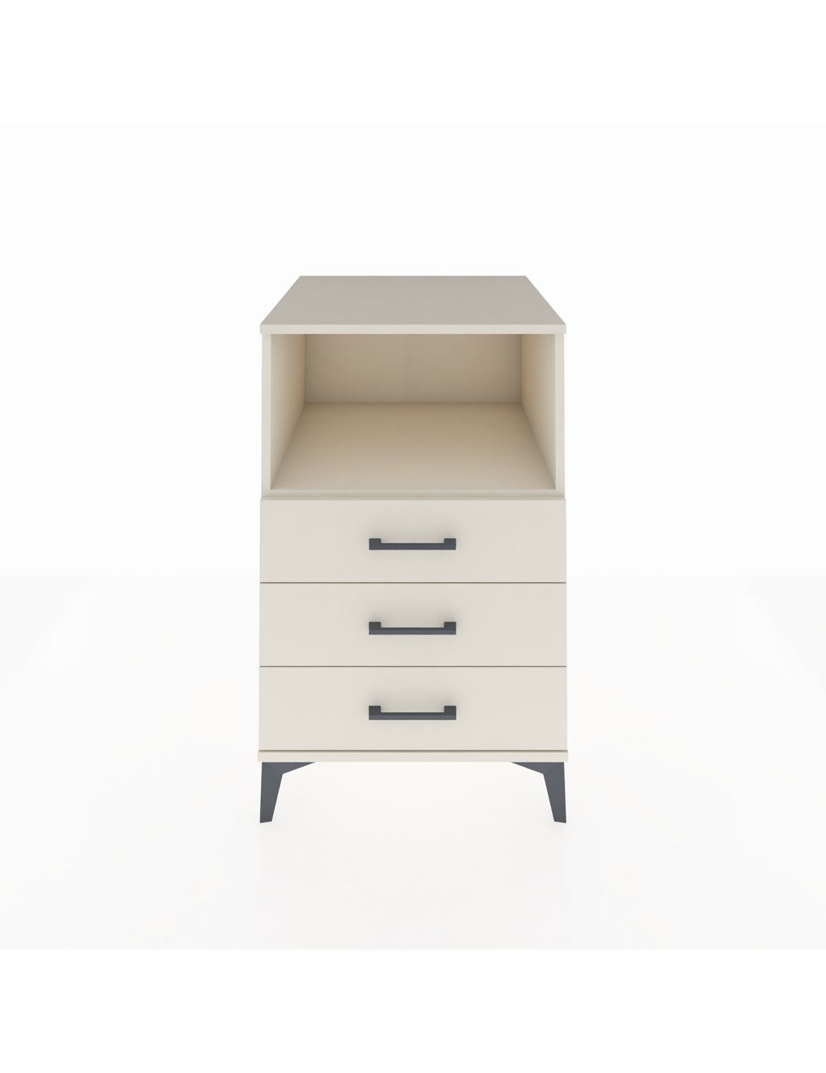 Kronos Komodin Tek Raflı 3 Çekmeceli 60x59x96 Aytaşı-Aytaşı