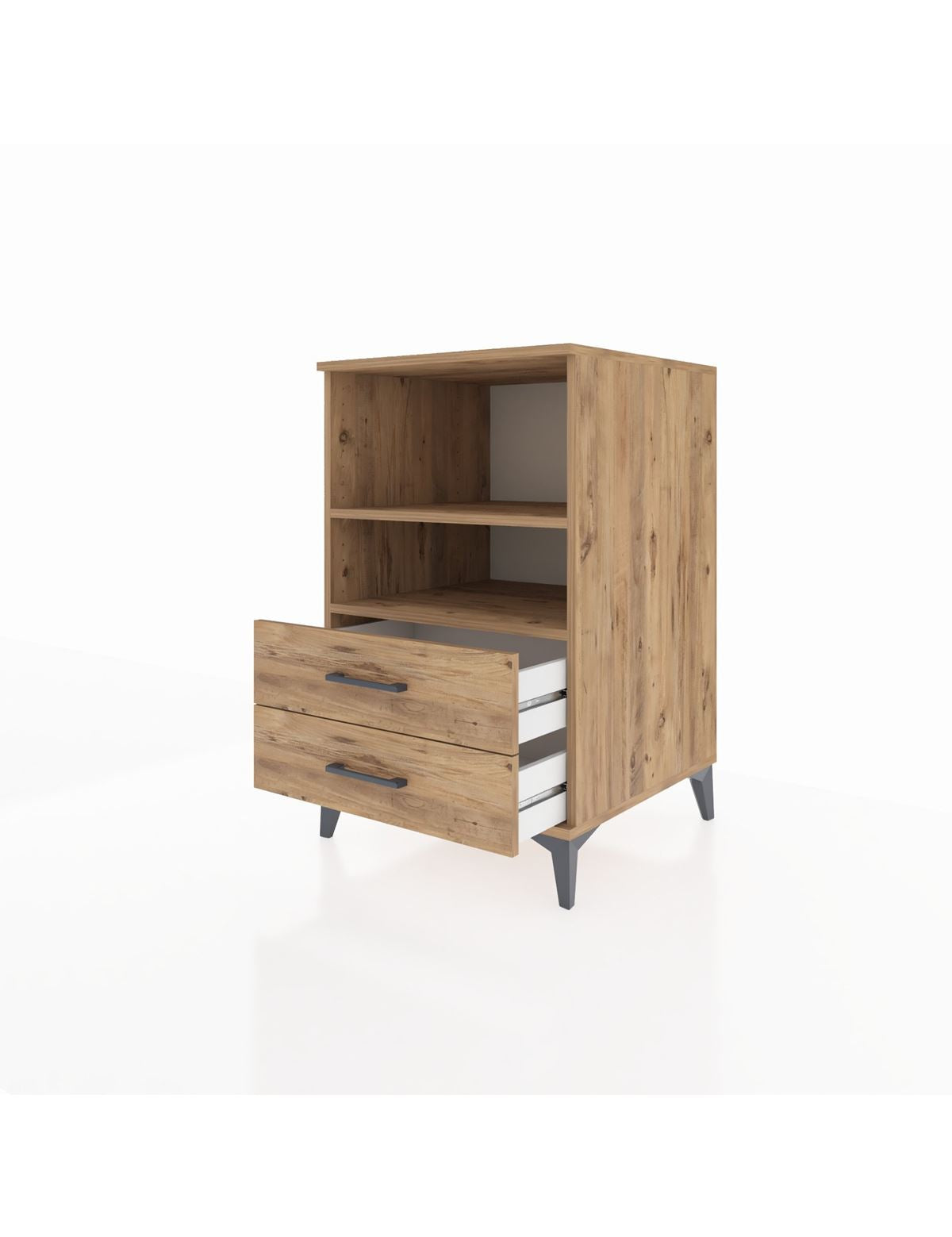 Kronos Komodin 2 Raflı 2 Çekmeceli 60x59x96 - S80M004V9C