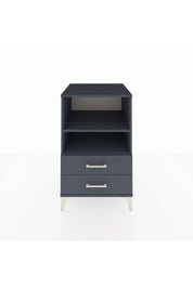 Kronos Komodin 2 Raflı 2 Çekmeceli 60x59x96 Antrasit-Antrasit