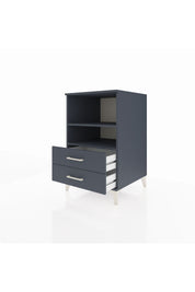 Kronos Komodin 2 Raflı 2 Çekmeceli 60x59x96 Antrasit-Antrasit