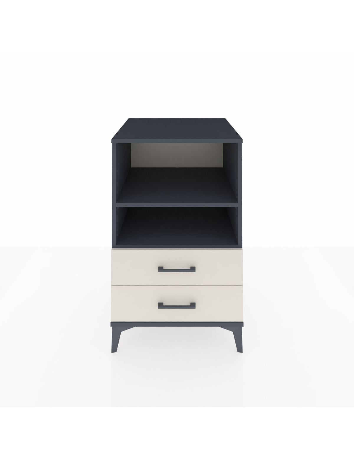 Kronos Komodin 2 Raflı 2 Çekmeceli 60x59x96 Antrasit-Aytaşı