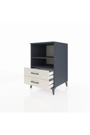 Kronos Komodin 2 Raflı 2 Çekmeceli 60x59x96 Antrasit-Aytaşı