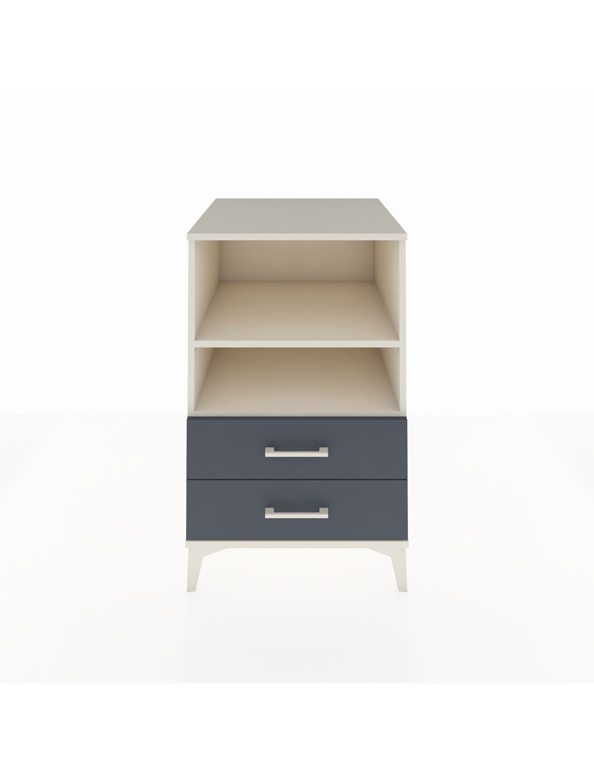 Kronos Komodin 2 Raflı 2 Çekmeceli 60x59x96 Aytaşı-Antrasit