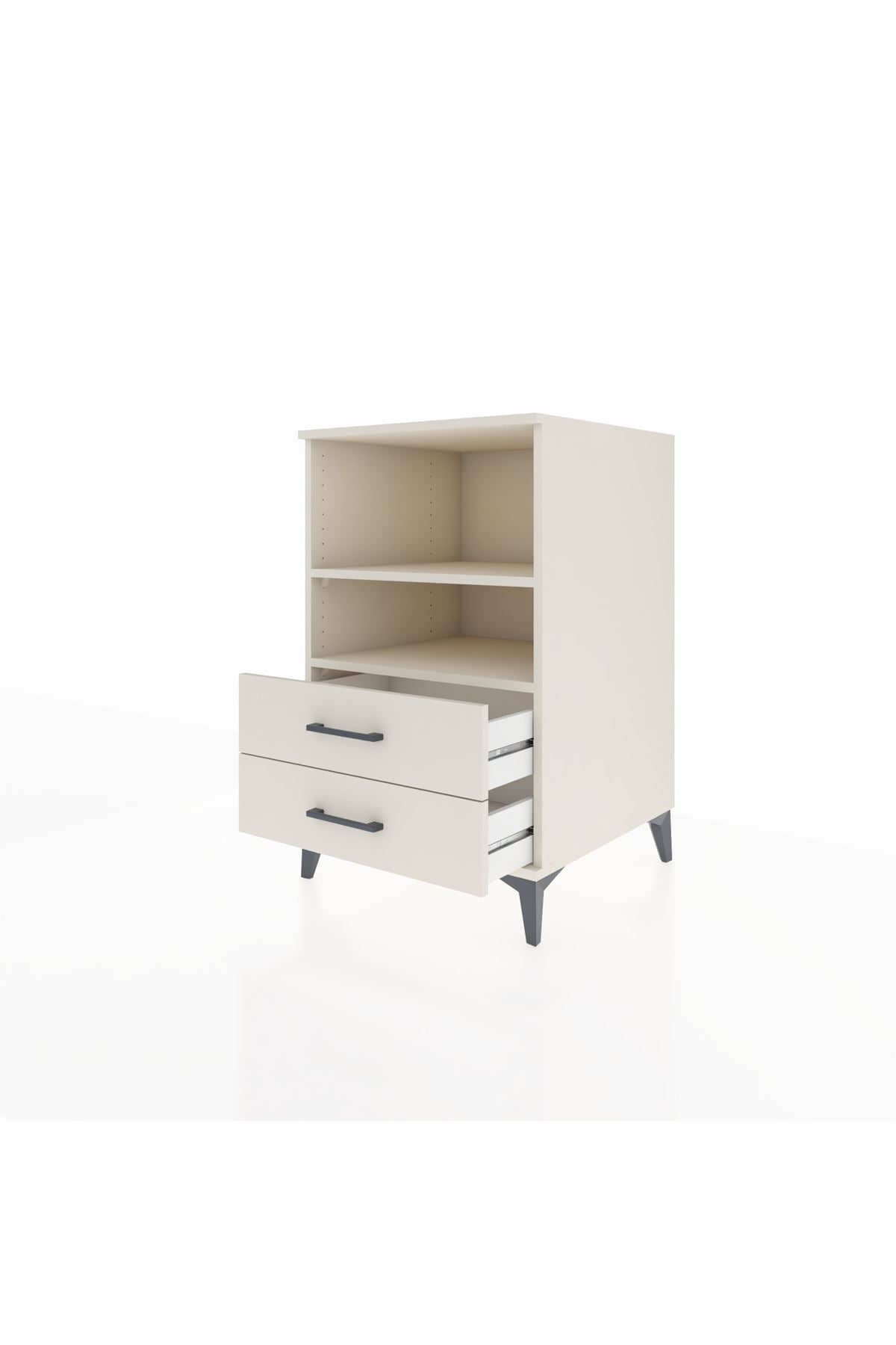 Kronos Komodin 2 Raflı 2 Çekmeceli 60x59x96 Aytaşı-Aytaşı
