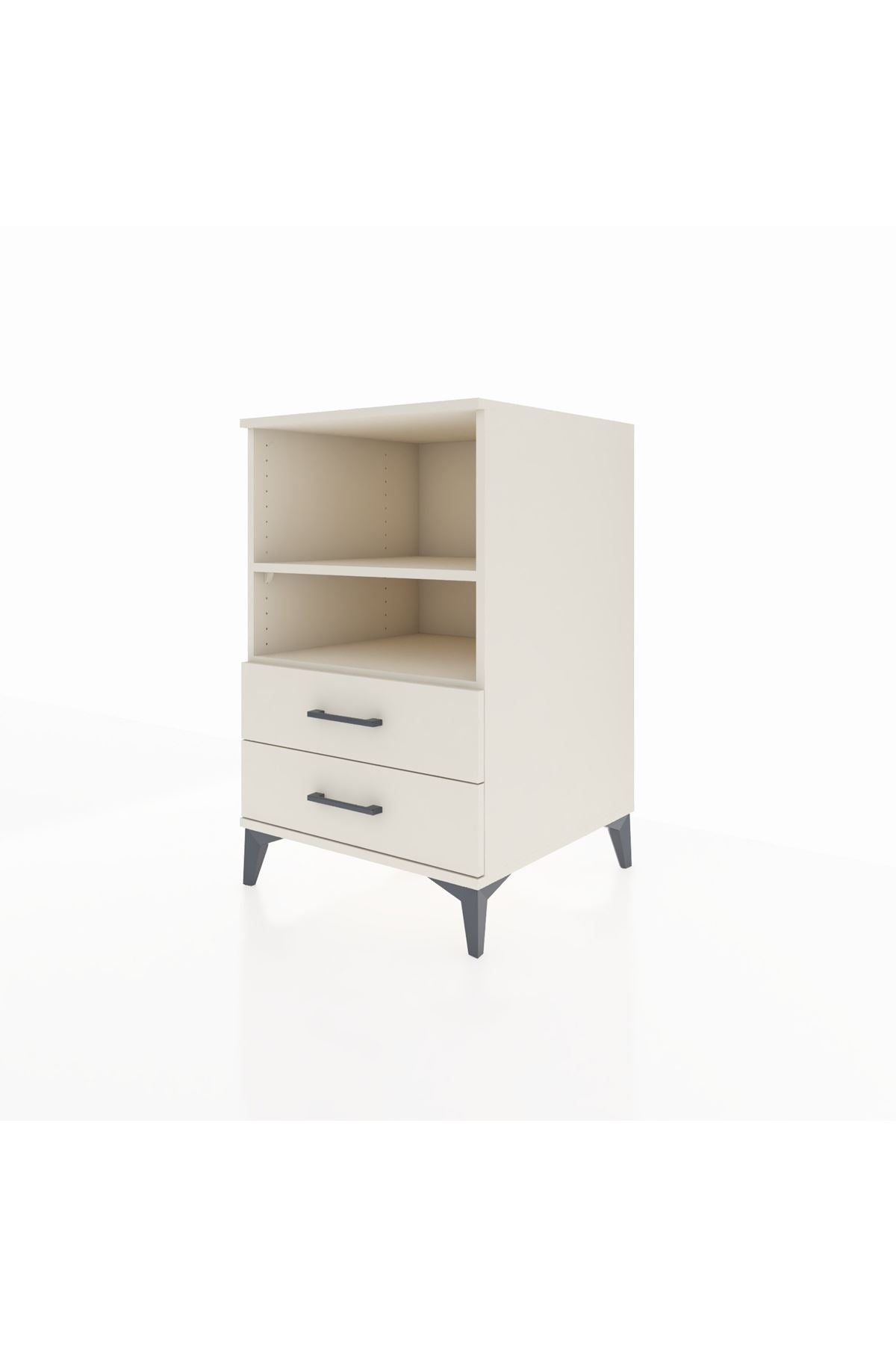 Kronos Komodin 2 Raflı 2 Çekmeceli 60x59x96 Aytaşı-Aytaşı