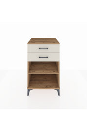 Kronos Komodin Tek Raflı 2 Çekmeceli 60x59x96 Çam-Aytaşı
