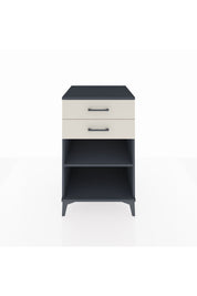 Kronos Komodin Tek Raflı 2 Çekmeceli 60x59x96 Antrasit-Aytaşı