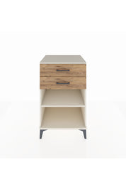 Kronos Komodin Tek Raflı 2 Çekmeceli 60x59x96 Aytaşı-Çam