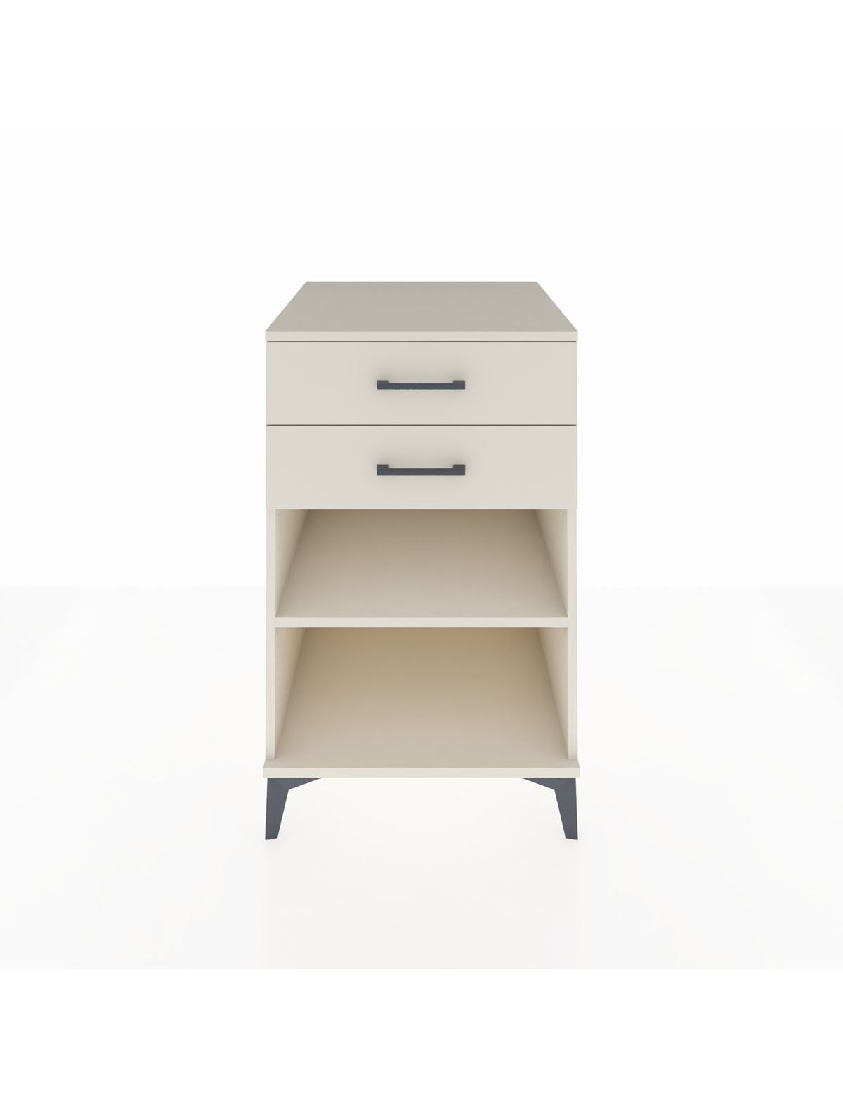 Kronos Komodin Tek Raflı 2 Çekmeceli 60x59x96 Aytaşı-Aytaşı