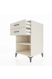 Kronos Komodin Tek Raflı 2 Çekmeceli 60x59x96 Aytaşı-Aytaşı