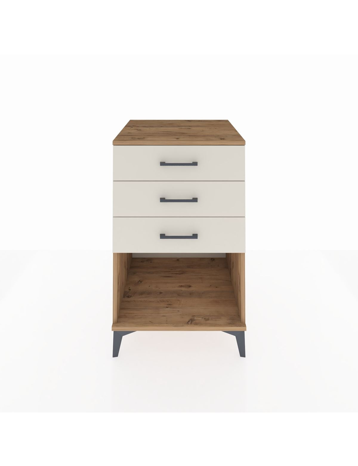 Kronos Komodin 3 Çekmeceli 60x59x96 Çam-Aytaşı