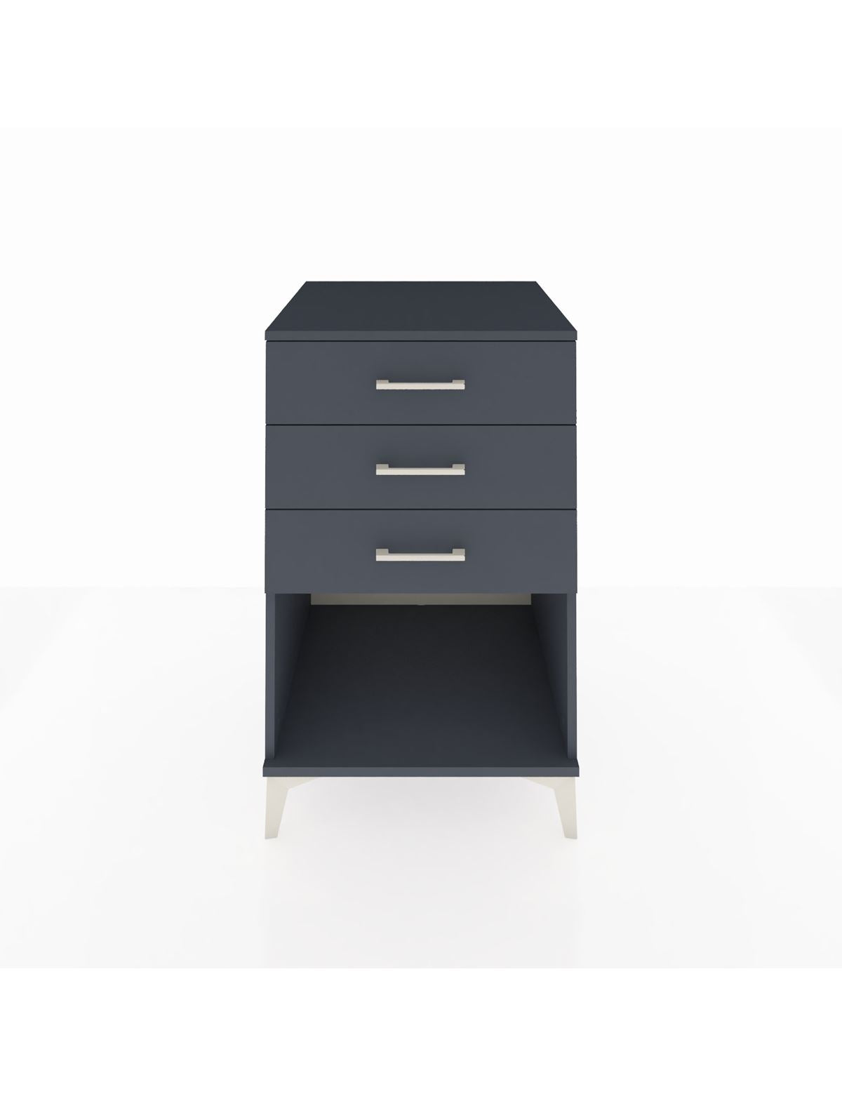 Kronos Komodin 3 Çekmeceli 60x59x96 Antrasit-Antrasit