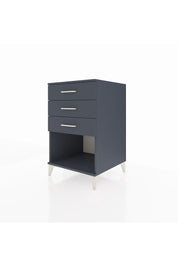 Kronos Komodin 3 Çekmeceli 60x59x96 Antrasit-Antrasit