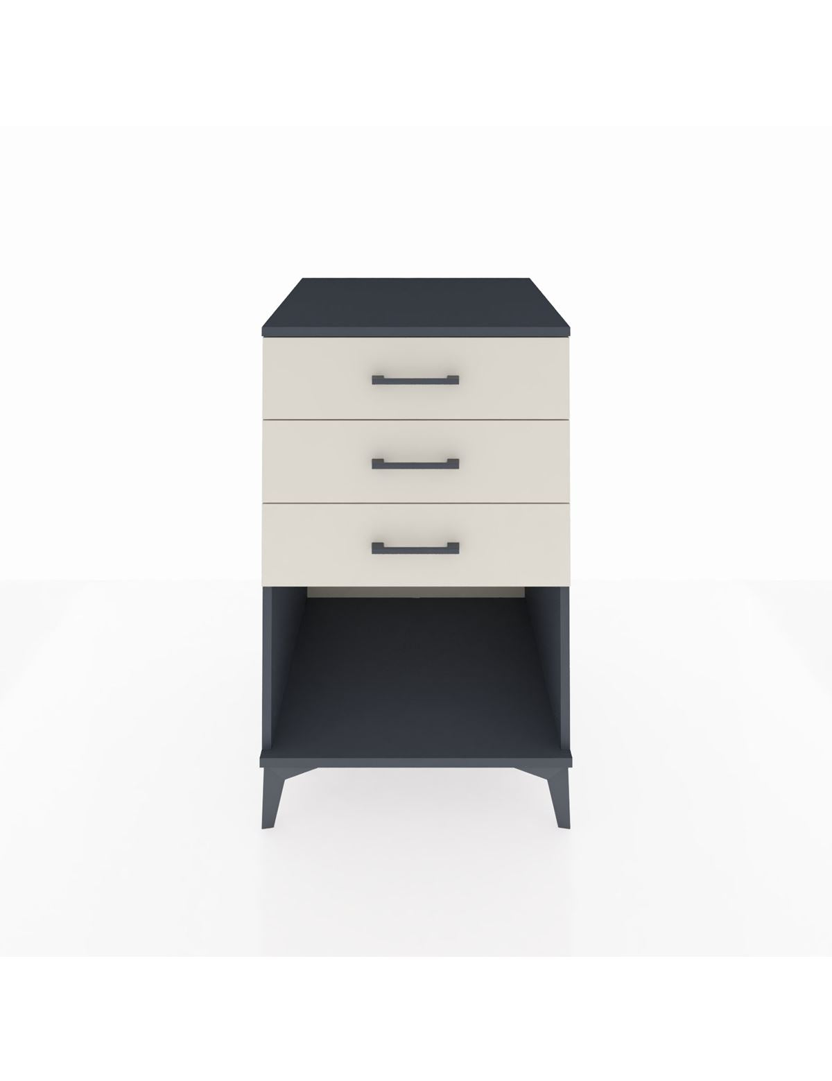 Kronos Komodin 3 Çekmeceli 60x59x96 Antrasit-Aytaşı