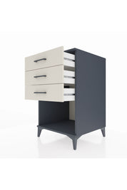 Kronos Komodin 3 Çekmeceli 60x59x96 Antrasit-Aytaşı