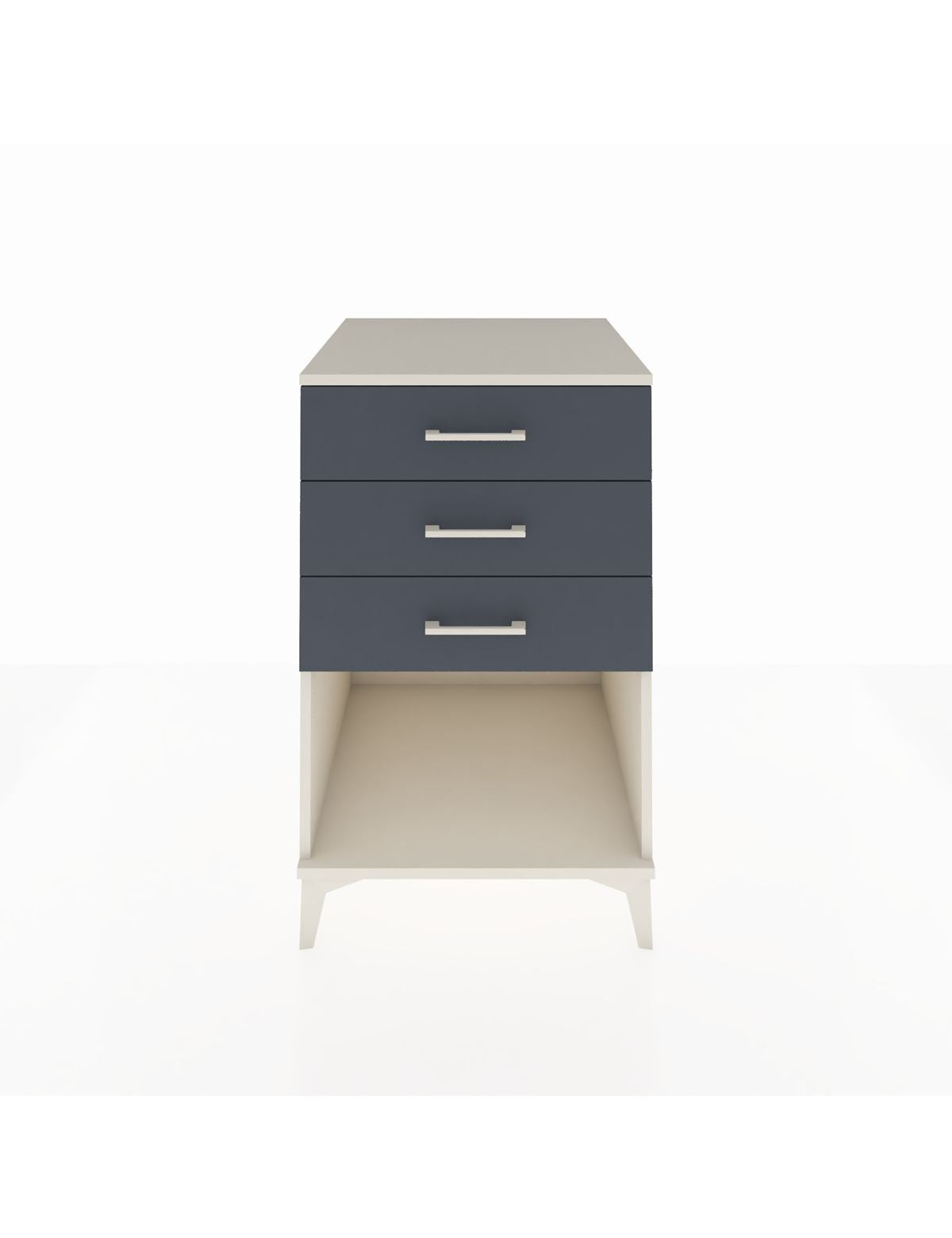 Kronos Komodin 3 Çekmeceli 60x59x96 Aytaşı-Antrasit