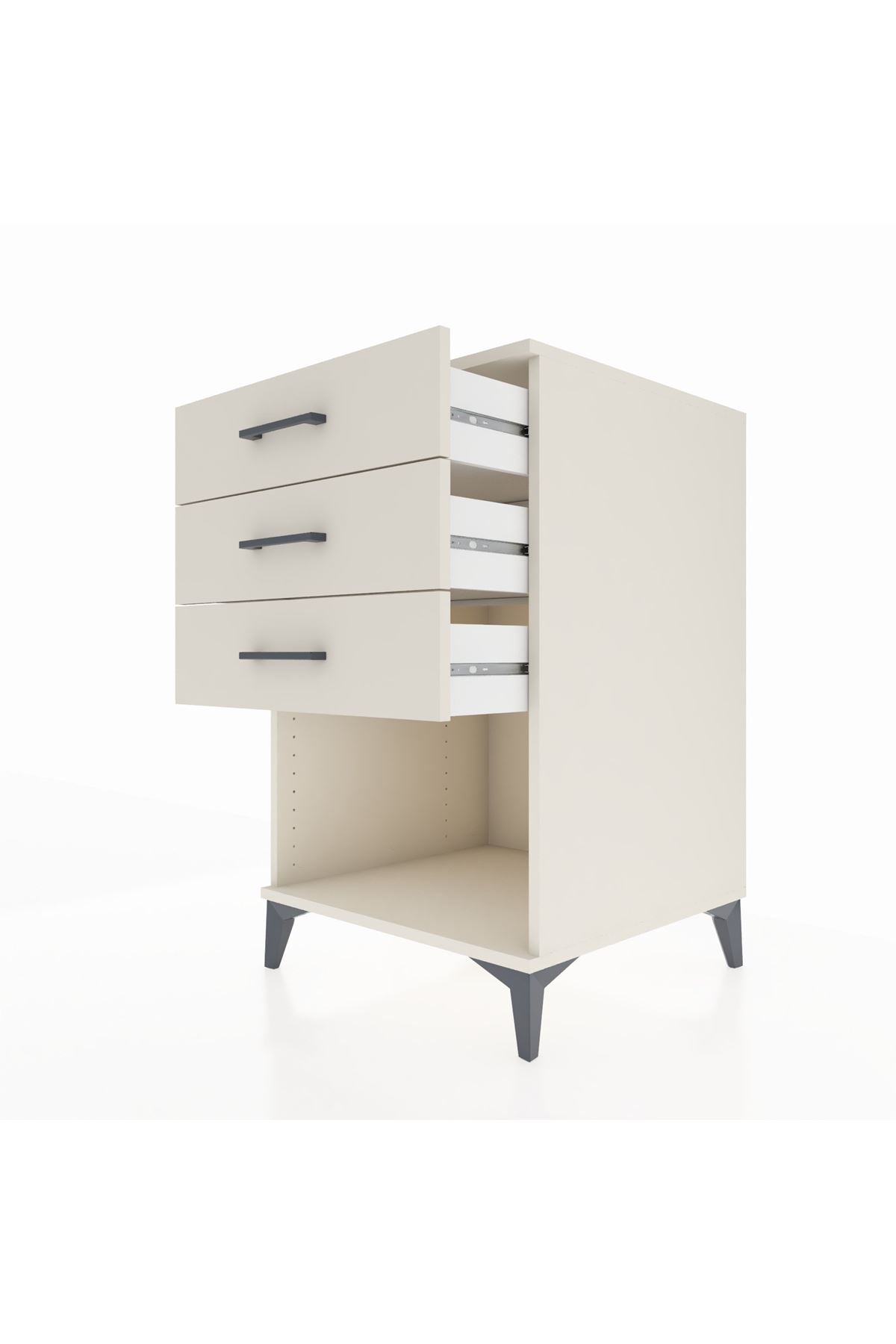 Kronos Komodin 3 Çekmeceli 60x59x96 Aytaşı-Aytaşı