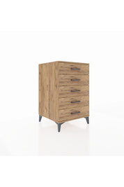 Kronos Komodin 5 Çekmeceli 60x59x96 Çam-Çam