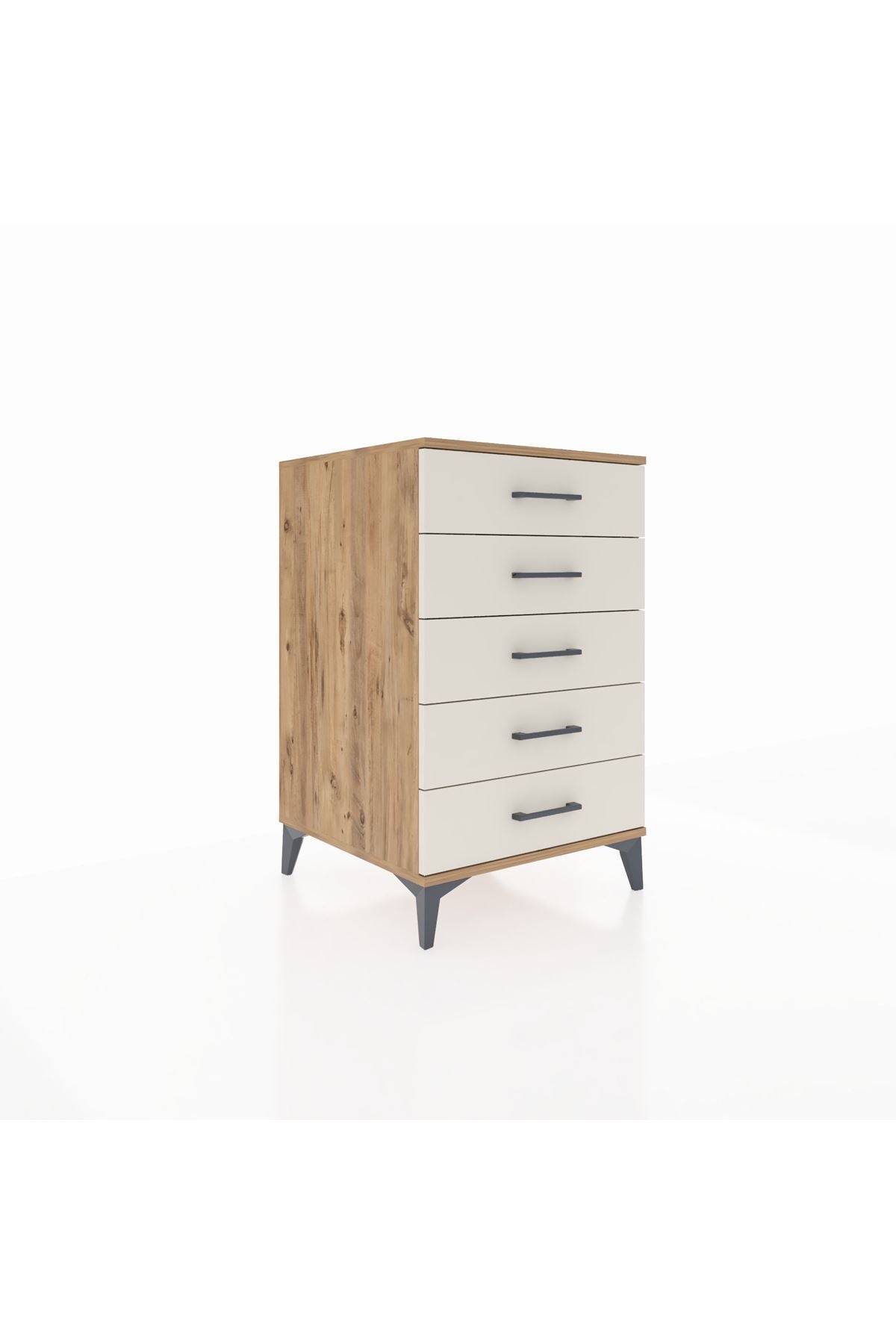 Kronos Komodin 5 Çekmeceli 60x59x96 Çam-Aytaşı