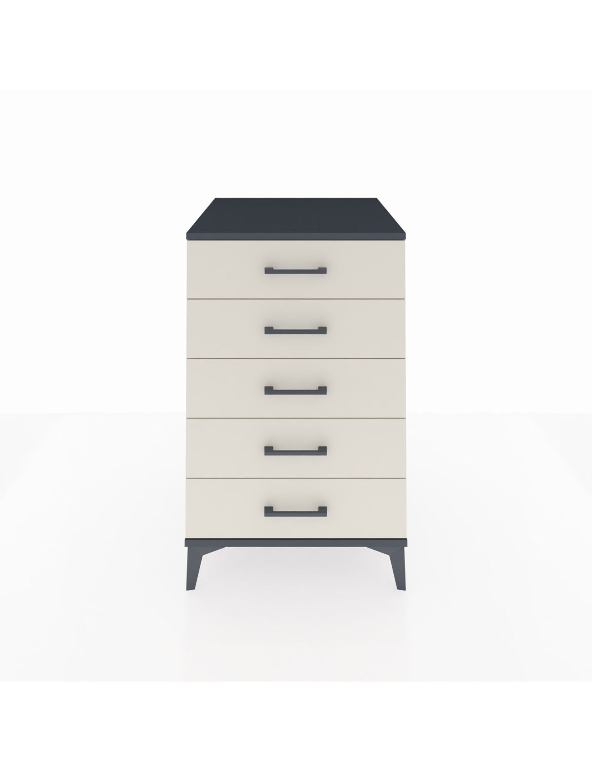 Kronos Komodin 5 Çekmeceli 60x59x96 Antrasit-Aytaşı
