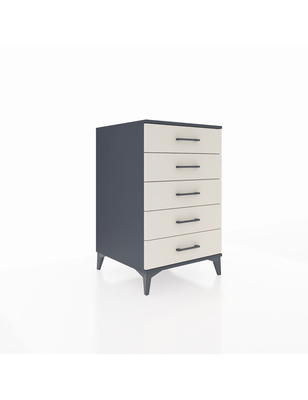 Kronos Komodin 5 Çekmeceli 60x59x96 Antrasit-Aytaşı