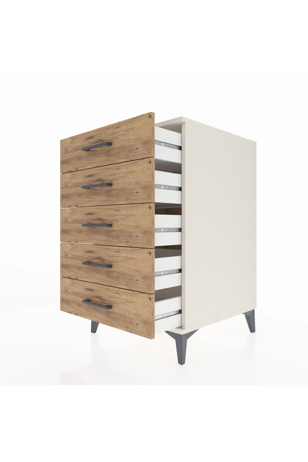 Kronos Komodin 5 Çekmeceli 60x59x96 Aytaşı-Çam