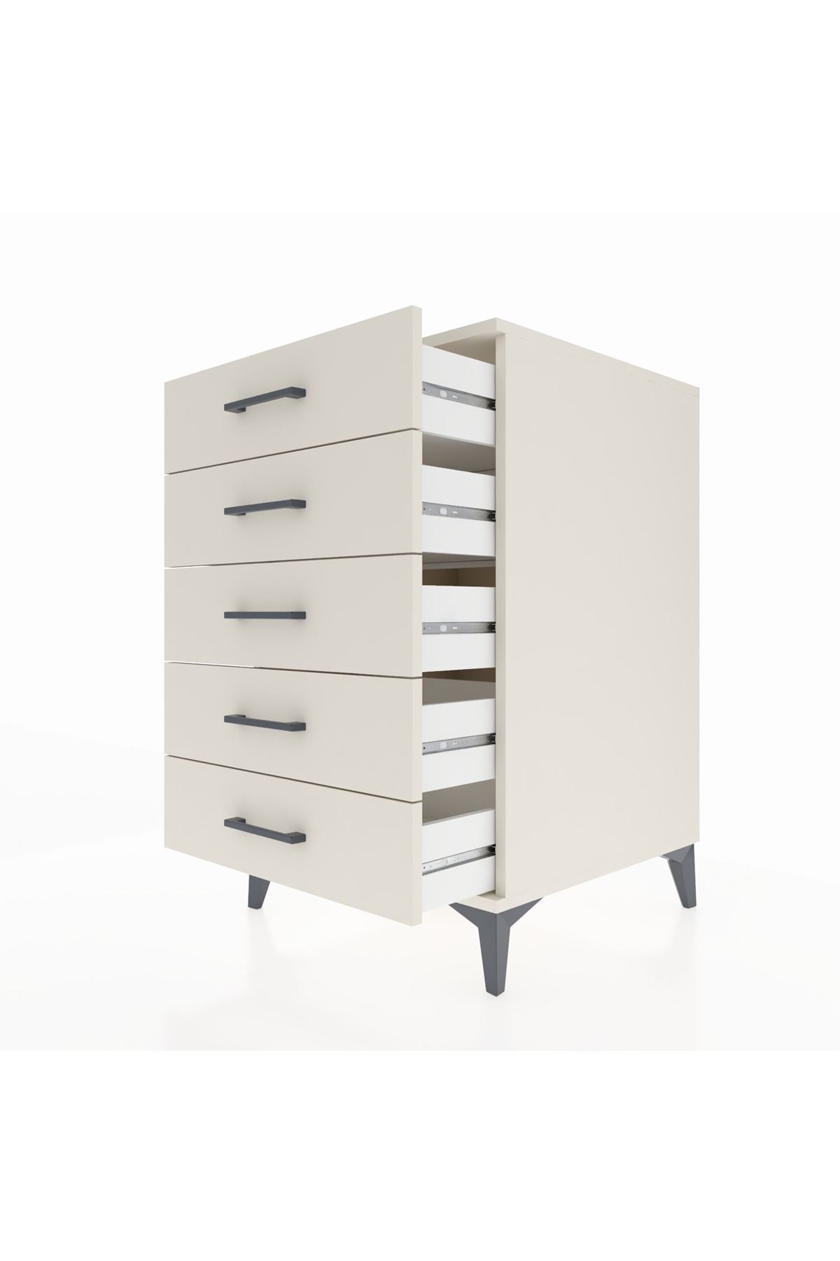 Kronos Komodin 5 Çekmeceli 60x59x96 Aytaşı-Aytaşı
