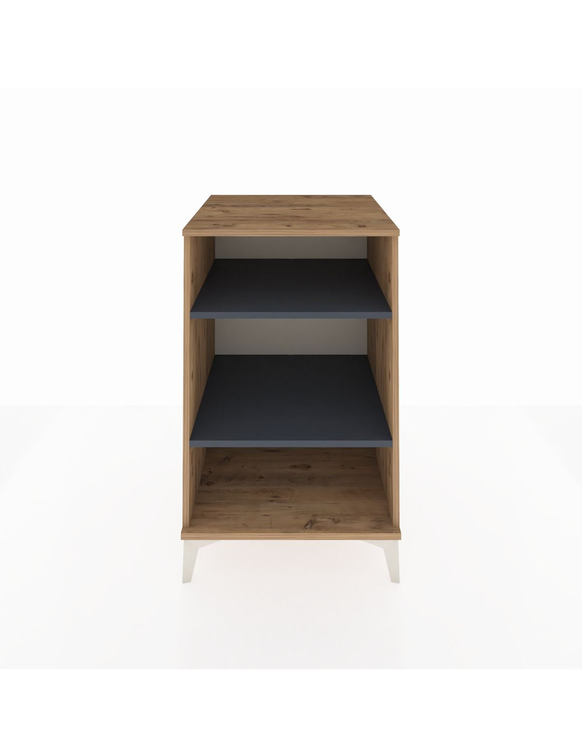 Kronos Komodin 2 Raflı 60x59x96 Çam-Antrasit