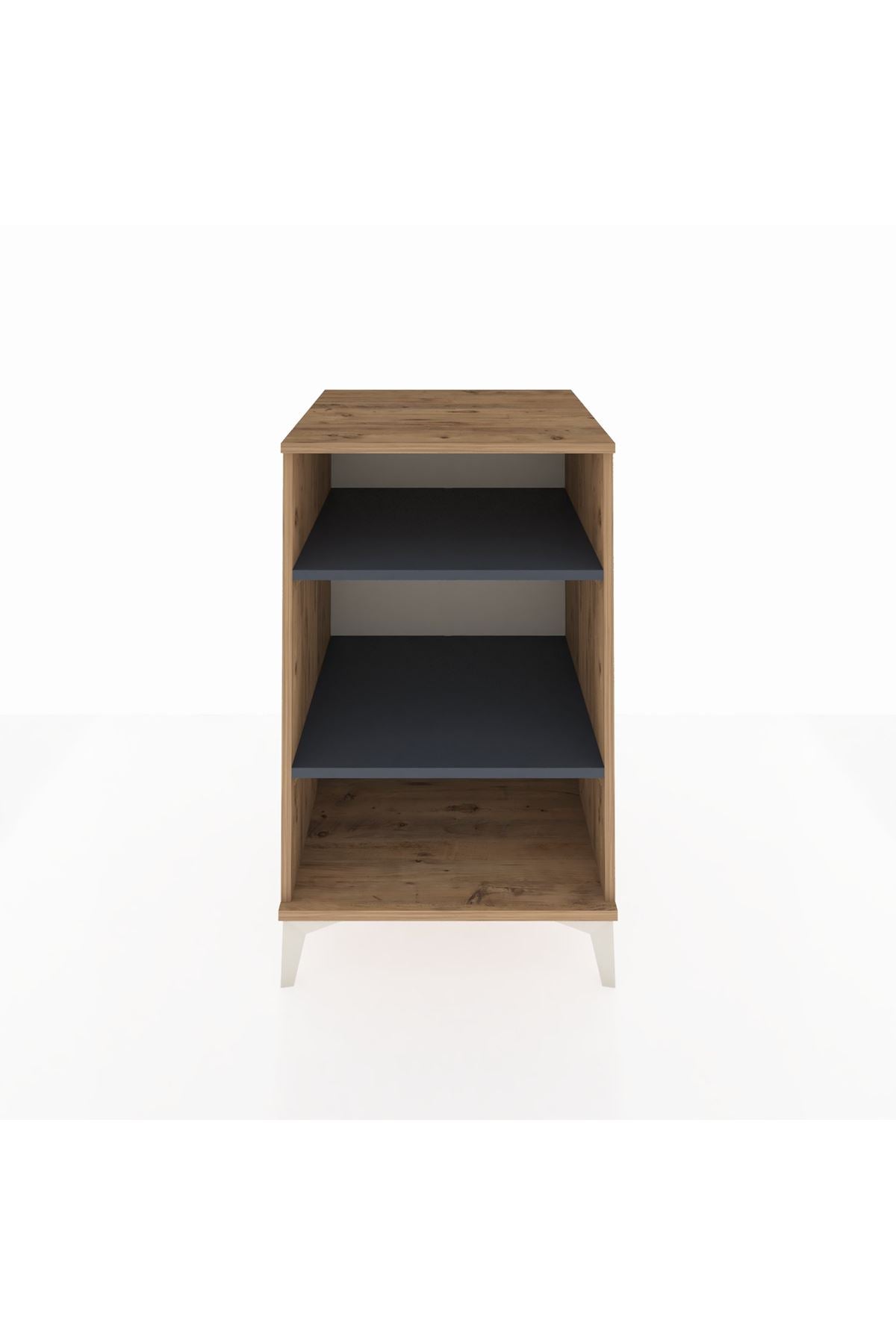 Kronos Komodin 2 Raflı 60x59x96 Çam-Antrasit