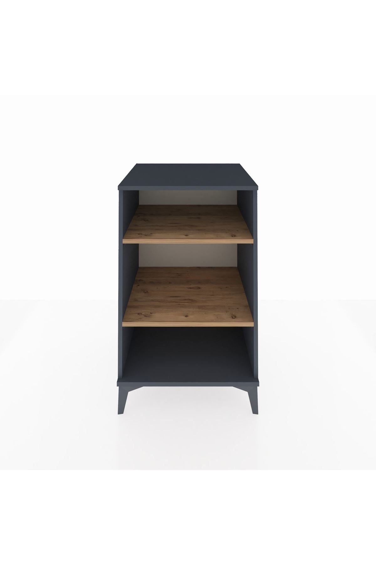 Kronos Komodin 2 Raflı 60x59x96 Antrasit-Çam