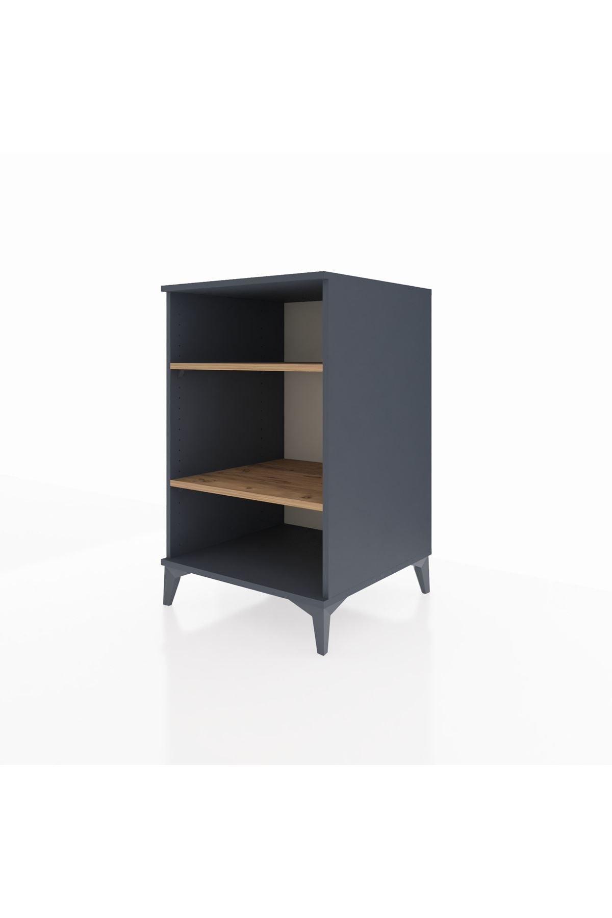 Kronos Komodin 2 Raflı 60x59x96 Antrasit-Çam