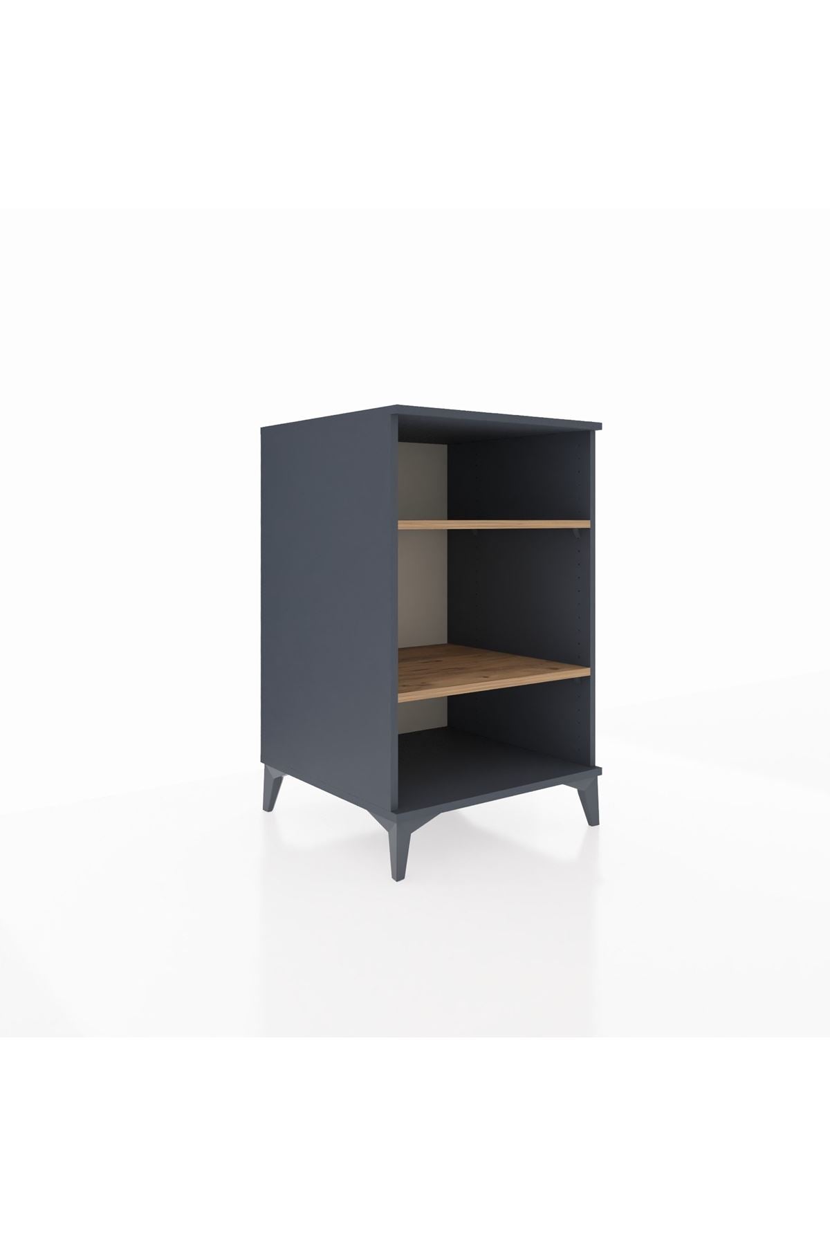 Kronos Komodin 2 Raflı 60x59x96 Antrasit-Çam