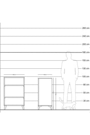Kronos Komodin 2 Raflı 60x59x96 Antrasit-Antrasit