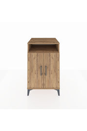 Kronos Komodin 3 Raflı 2 Kapaklı 60x59x96 Çam-Çam